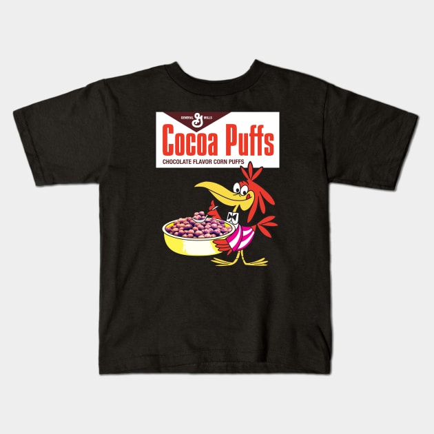 Cocoa Puffs Cereal Kids T-Shirt by Chewbaccadoll